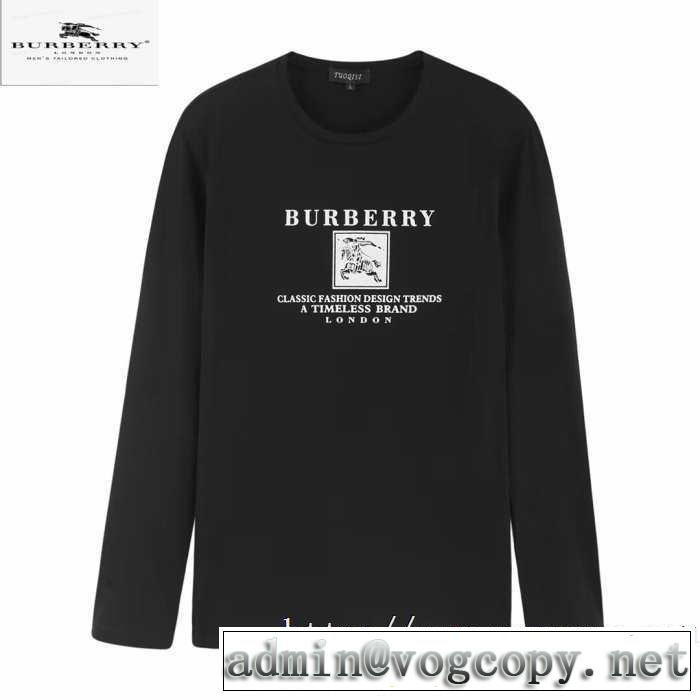 速報！2019年秋ファッショントレンド バーバリー BURBERRY 長袖Tシャツ 3色可選 新作アイテムが今年流