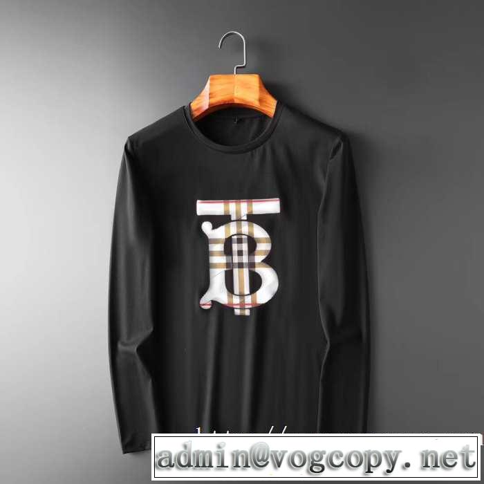 人気の秋冬新作再登場 2019-2020秋冬のファッション バーバリー BURBERRY 長袖Tシャツ 2色可選