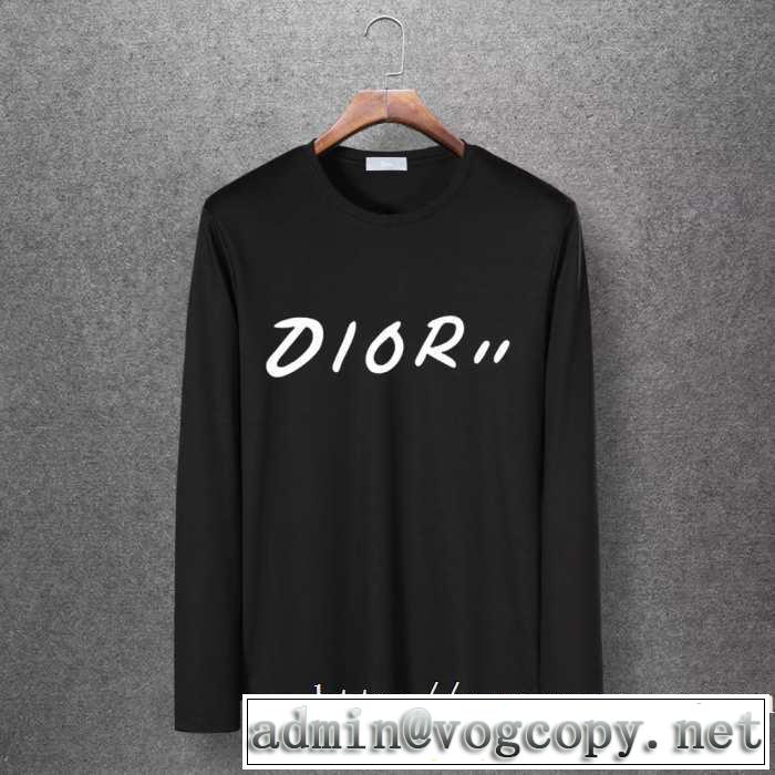 【最新】2019年秋冬のトレンド速報 ディオール DIOR 長袖Tシャツ 4色可選 今年の流行りファション