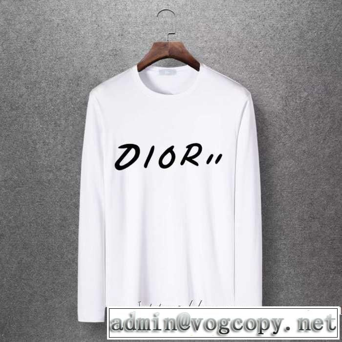 【最新】2019年秋冬のトレンド速報 ディオール DIOR 長袖Tシャツ 4色可選 今年の流行りファション