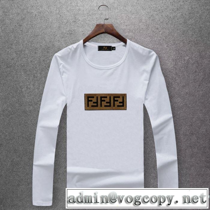 2019春夏人気トレンドアイテム 特に夏は人気アイテム フェンディ FENDI 長袖Tシャツ 4色可選