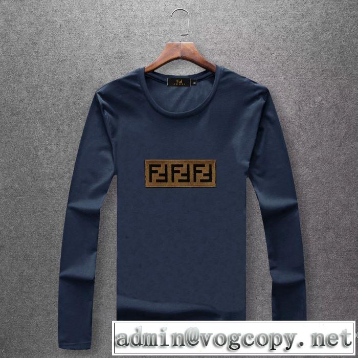 2019春夏人気トレンドアイテム 特に夏は人気アイテム フェンディ FENDI 長袖Tシャツ 4色可選