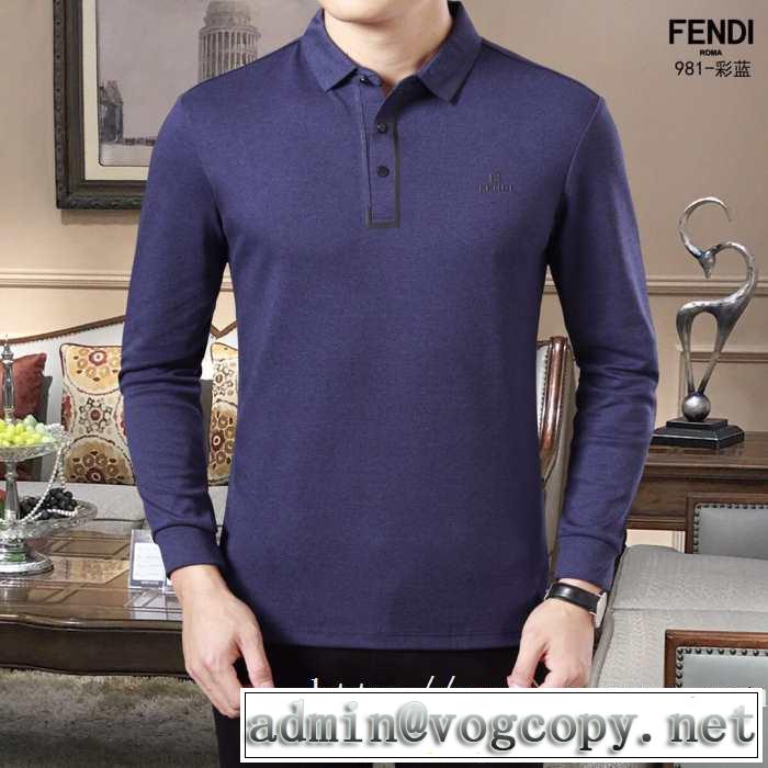 長袖Tシャツ 3色可選 おしゃれ感度が高い秋冬トレンド 2019トレンドアイテム激安 フェンディ FENDI