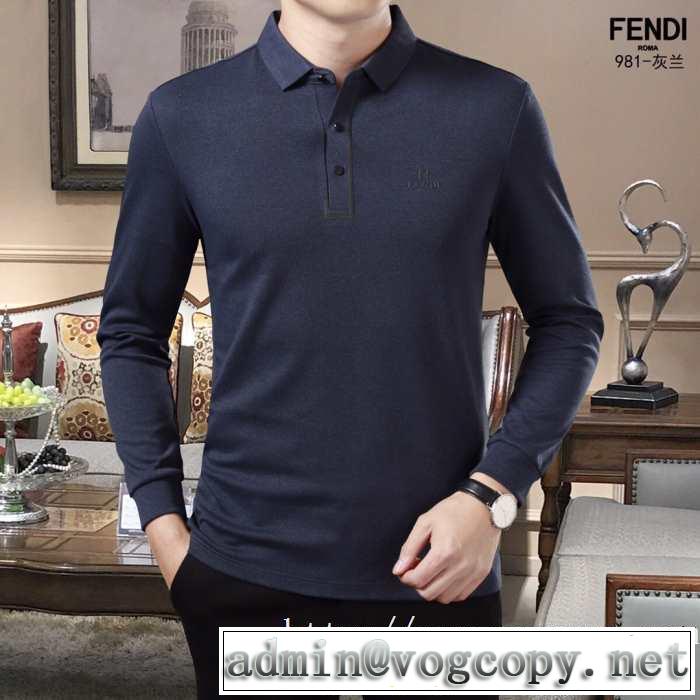 長袖Tシャツ 3色可選 おしゃれ感度が高い秋冬トレンド 2019トレンドアイテム激安 フェンディ FENDI