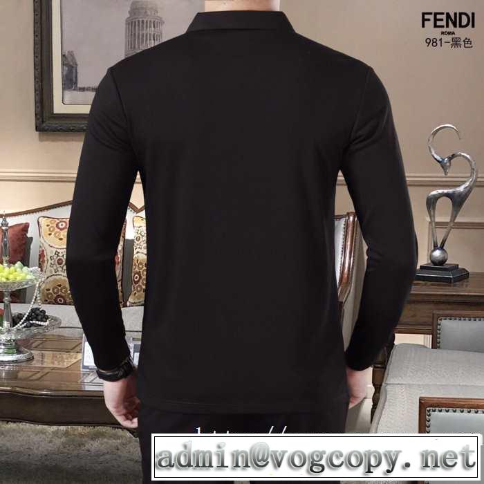 長袖Tシャツ 3色可選 おしゃれ感度が高い秋冬トレンド 2019トレンドアイテム激安 フェンディ FENDI