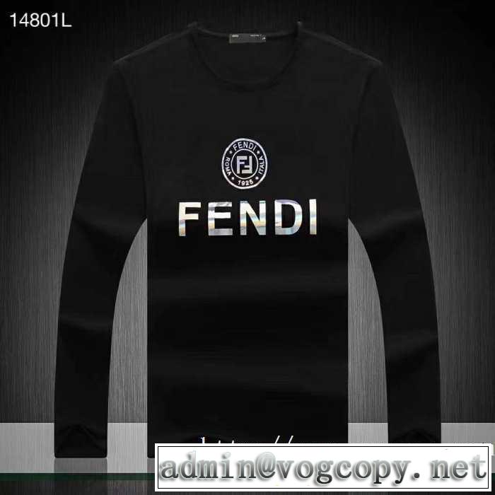 フェンディ FENDI 長袖Tシャツ 2色可選 【2019秋冬】の注目トレンド サイズのよさを感じる新作