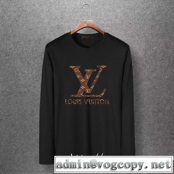 今年の秋冬のトレンド激安セール 2019秋冬最重要アイテム ルイ ヴィトン LOUIS VUITTON 長袖Tシャツ 4色可選