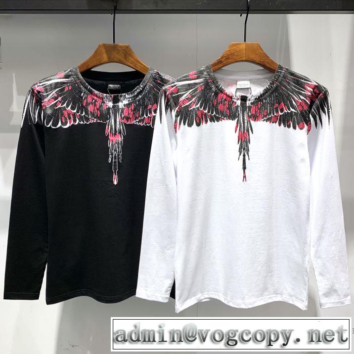 マルセロバーロン Marcelo Burlon 長袖Tシャツ 2色可選 【2019年】夏のファッション 夏先に大活躍する