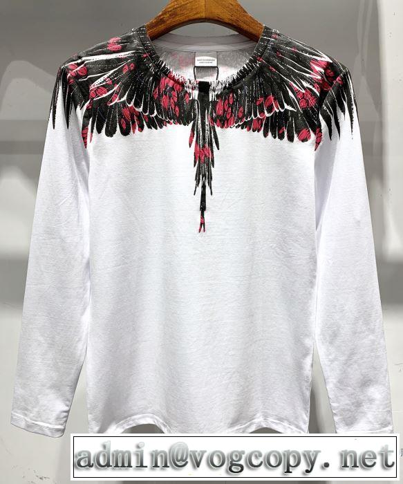 マルセロバーロン Marcelo Burlon 長袖Tシャツ 2色可選 【2019年】夏のファッション 夏先に大活躍する