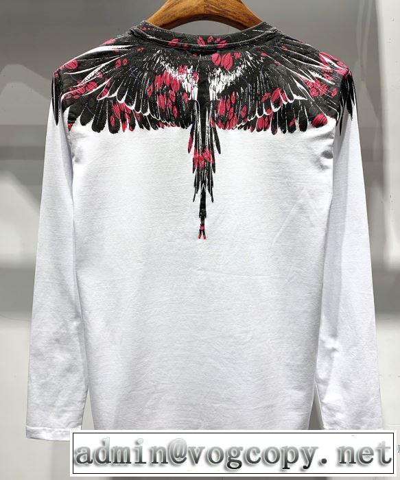 マルセロバーロン Marcelo Burlon 長袖Tシャツ 2色可選 【2019年】夏のファッション 夏先に大活躍する