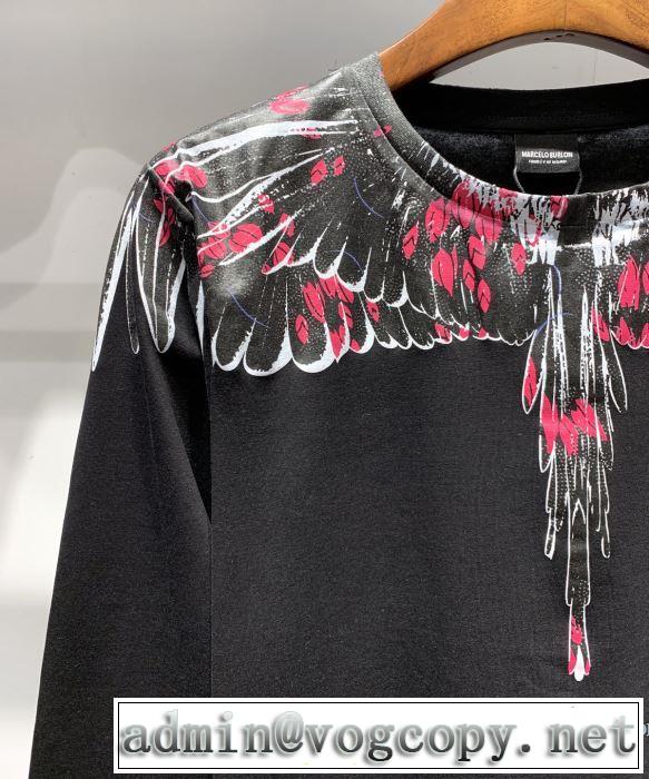 マルセロバーロン Marcelo Burlon 長袖Tシャツ 2色可選 【2019年】夏のファッション 夏先に大活躍する