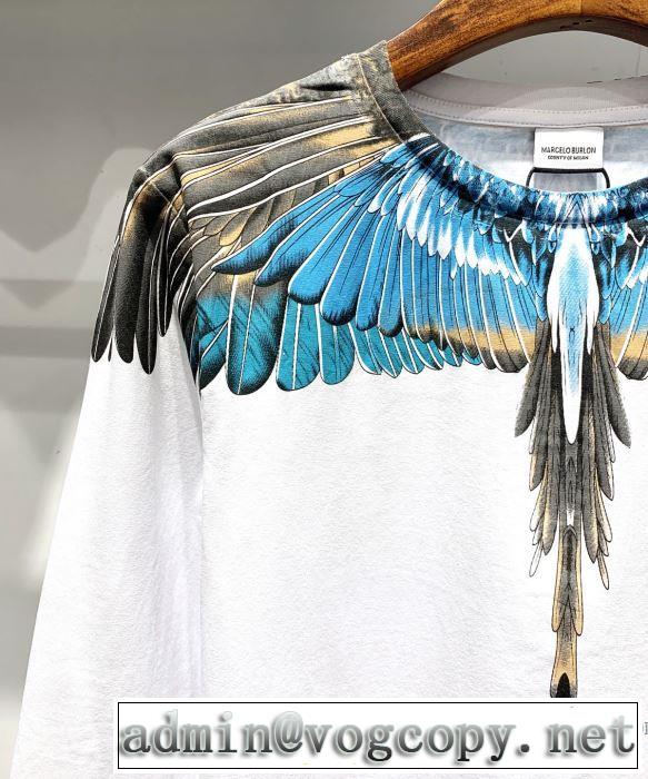 2019春夏トレンドアイテム マルセロバーロン Marcelo Burlon 長袖Tシャツ 2色可選 お洒落トレンド人気