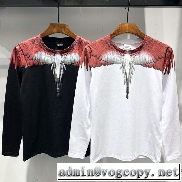 2019春夏のトレンド新商品 春夏らしい爽やかさ マルセロバーロン Marcelo Burlon 長袖Tシャツ 2色可選