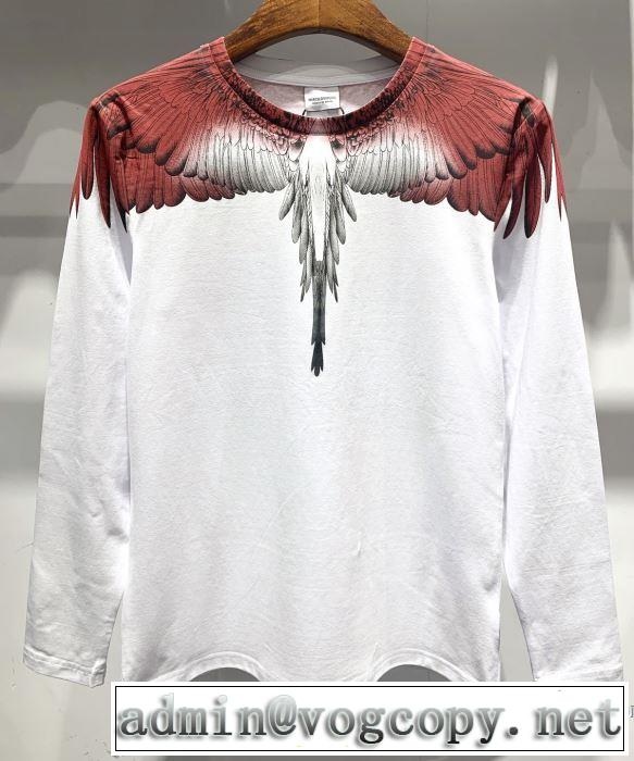 2019春夏のトレンド新商品 春夏らしい爽やかさ マルセロバーロン Marcelo Burlon 長袖Tシャツ 2色可選