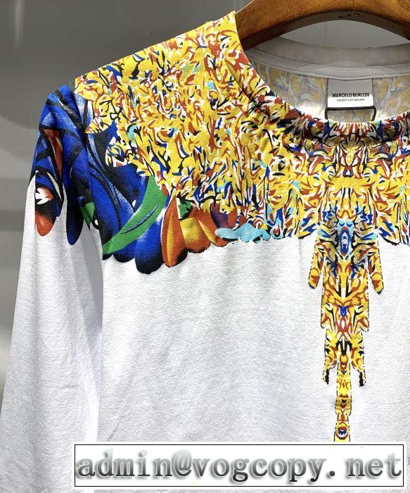 今季のトレンド人気新作 2019春夏の大注目トレンド マルセロバーロン Marcelo Burlon 長袖Tシャツ 2色可選
