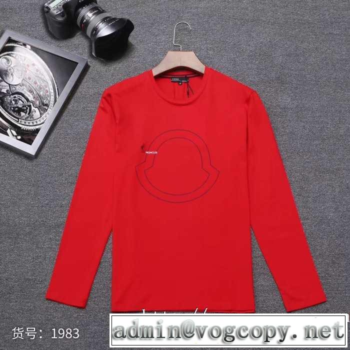 長袖Tシャツ 3色可選 2019トレンド秋冬おすすめ安い 絶対おさえるべきカラーと最新 モンクレール MONCLER