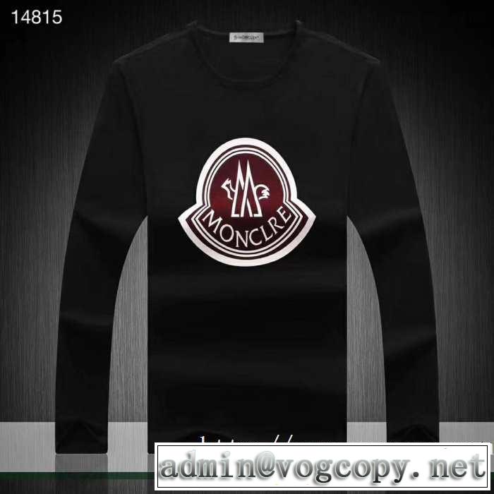 2019秋冬トレンドデザイン 秋冬ファッションコーディネート モンクレール MONCLER 長袖Tシャツ 2色可選