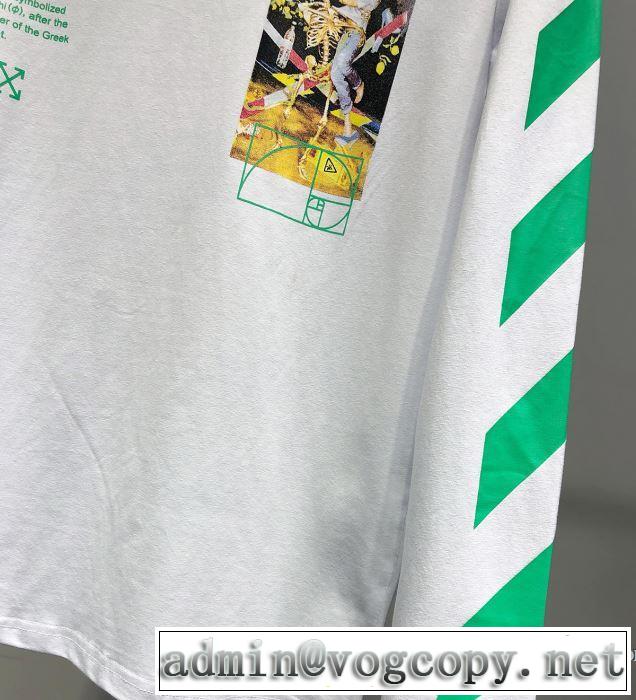 Off-White オフホワイト 長袖Tシャツ 2色可選 《2019年》今、注目のストリート 鮮度アップブランド最新