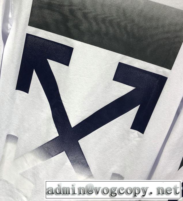 今期注目のブランドトレンド Off-White オフホワイト 長袖Tシャツ 2色可選 2019年春夏シーズンの人気