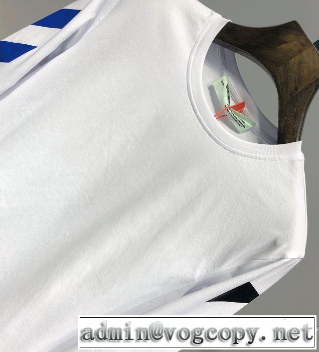 長袖Tシャツ 2色可選 2019春夏トレンドアイテム おしゃれデザインも大人気 Off-White オフホワイト