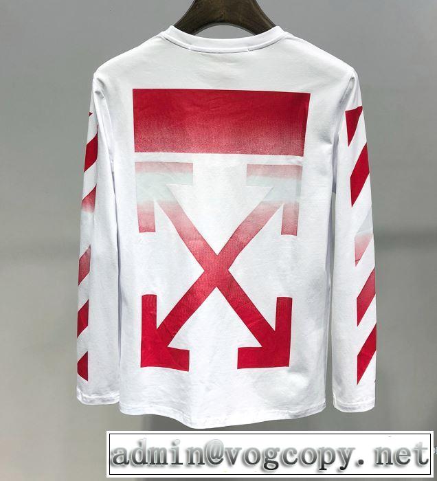 Off-White オフホワイト 長袖Tシャツ 2色可選 2019春夏の大注目トレンド 春夏のトレンドアイテム