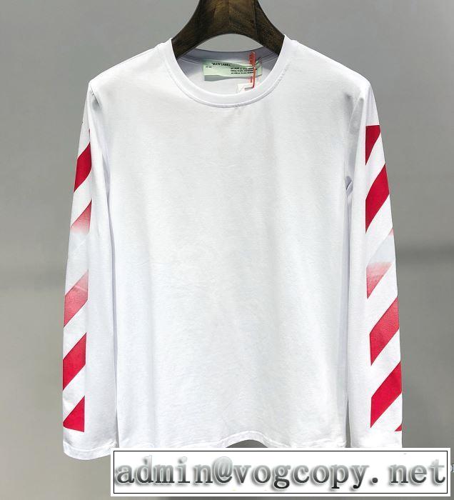 Off-White オフホワイト 長袖Tシャツ 2色可選 2019春夏の大注目トレンド 春夏のトレンドアイテム