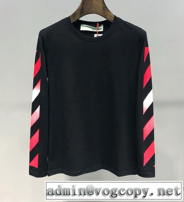 Off-White オフホワイト 長袖Tシャツ 2色可選 2019春夏の大注目トレンド 春夏のトレンドアイテム