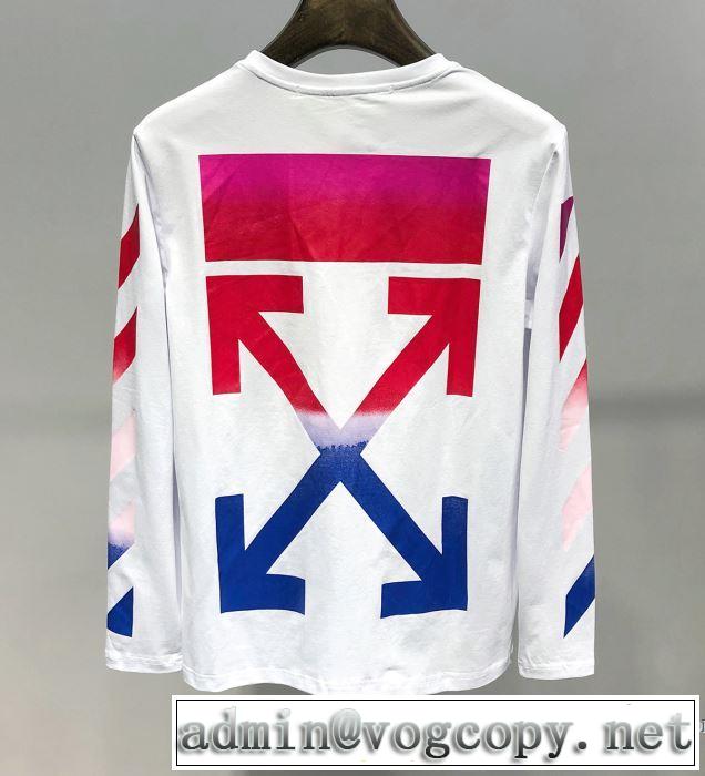 【2019春夏】最新コレクション Off-White オフホワイト 長袖Tシャツ 2色可選 大人の華やかさを演出