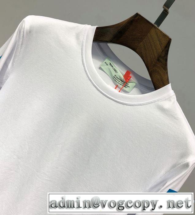 定番のスタイル春夏限定 2019春夏も引き続きトレンド Off-White オフホワイト 長袖Tシャツ 2色可選