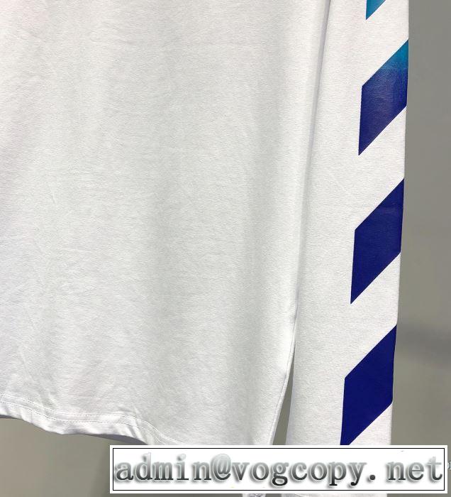 定番のスタイル春夏限定 2019春夏も引き続きトレンド Off-White オフホワイト 長袖Tシャツ 2色可選