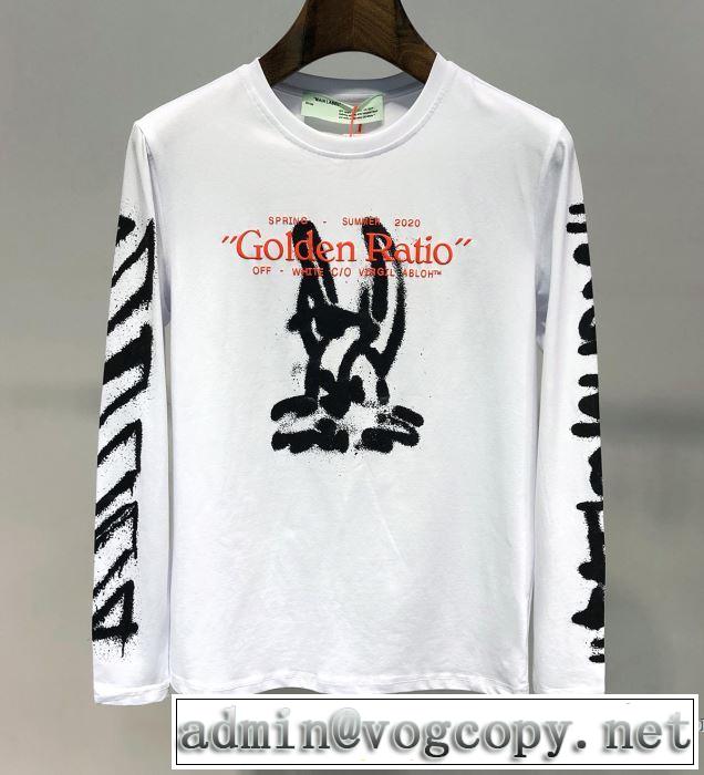 Off-White オフホワイト 長袖Tシャツ 2色可選 人気ストリートブランド新品 2019SSのトレンド商品