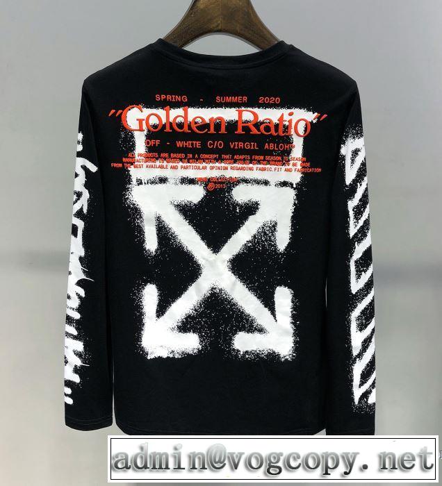 Off-White オフホワイト 長袖Tシャツ 2色可選 人気ストリートブランド新品 2019SSのトレンド商品