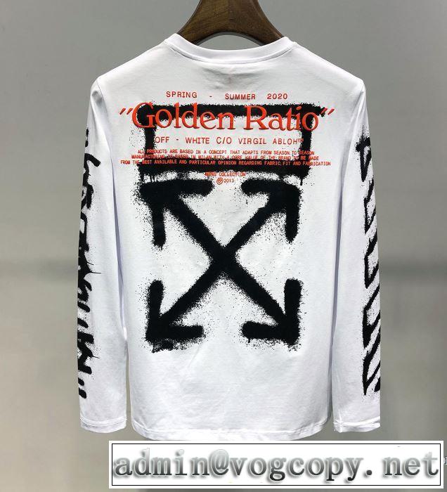 Off-White オフホワイト 長袖Tシャツ 2色可選 人気ストリートブランド新品 2019SSのトレンド商品