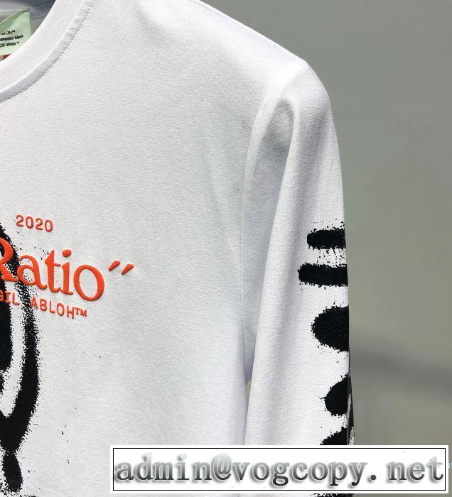 Off-White オフホワイト 長袖Tシャツ 2色可選 人気ストリートブランド新品 2019SSのトレンド商品