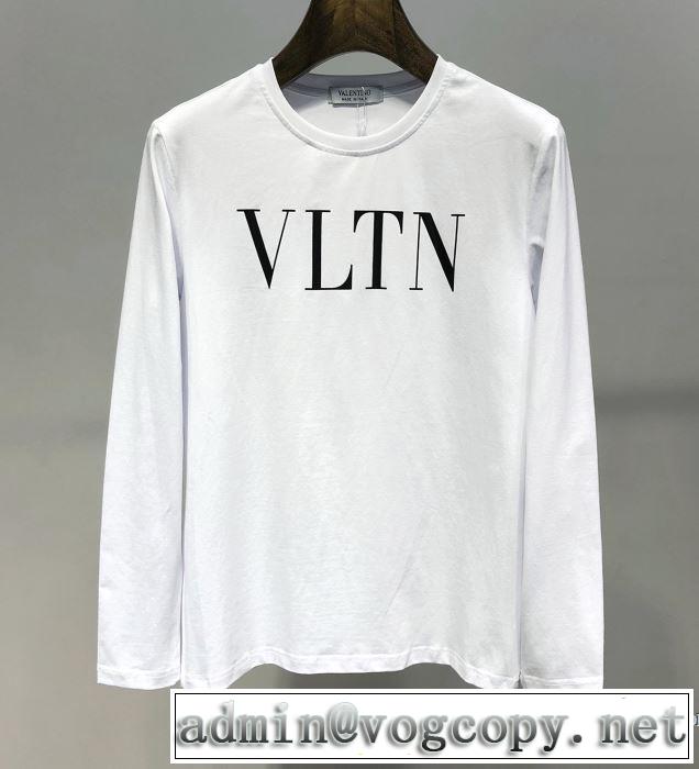 【2019年】夏のファッション ヴァレンティノ VALENTINO 長袖Tシャツ 2色可選 今流行のストリート上品