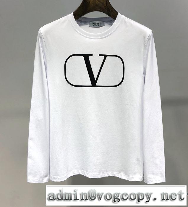 長袖Tシャツ 2色可選 ヴァレンティノ VALENTINO 今季のトレンド人気新作 2019春夏も引き続きトレンド