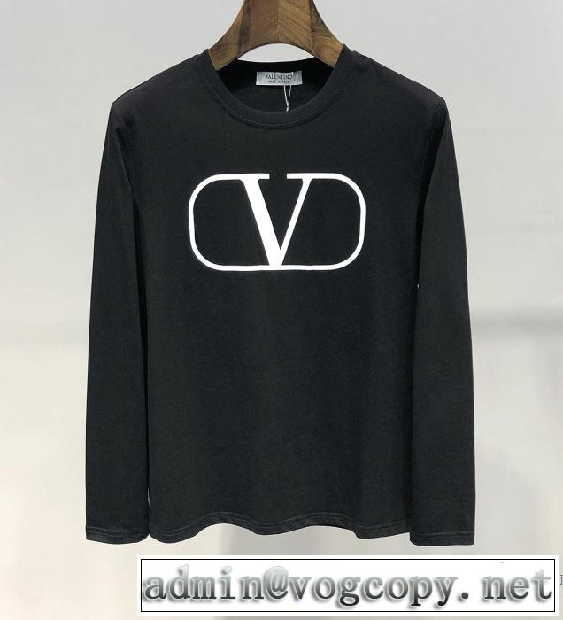 長袖Tシャツ 2色可選 ヴァレンティノ VALENTINO 今季のトレンド人気新作 2019春夏も引き続きトレンド