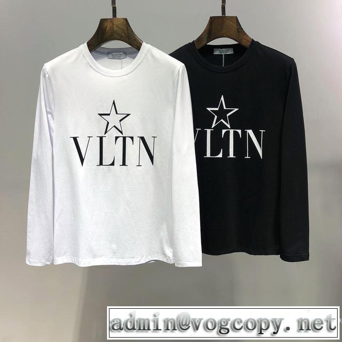 2019SSのトレンド商品 まずは定番！人気アイテム ヴァレンティノ VALENTINO 長袖Tシャツ 2色可選