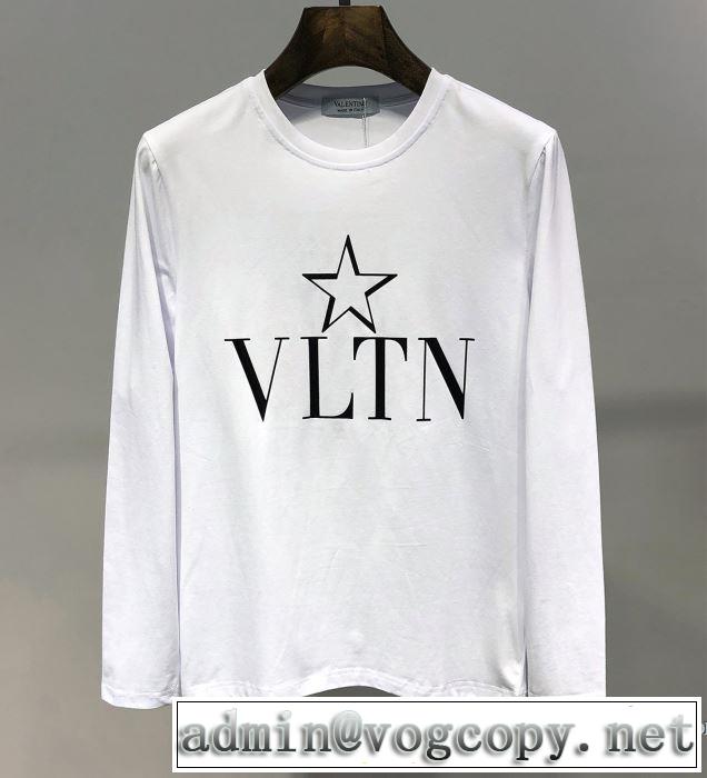 2019SSのトレンド商品 まずは定番！人気アイテム ヴァレンティノ VALENTINO 長袖Tシャツ 2色可選