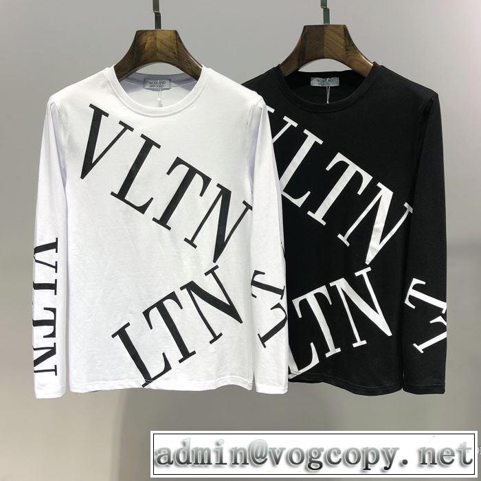 最も目立ったブランド新品 ヴァレンティノ VALENTINO 長袖Tシャツ 2色可選 2019春夏トレンドアイテム