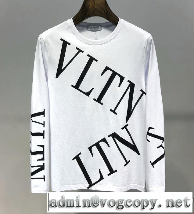 最も目立ったブランド新品 ヴァレンティノ VALENTINO 長袖Tシャツ 2色可選 2019春夏トレンドアイテム