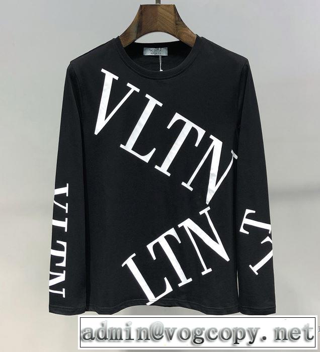 最も目立ったブランド新品 ヴァレンティノ VALENTINO 長袖Tシャツ 2色可選 2019春夏トレンドアイテム