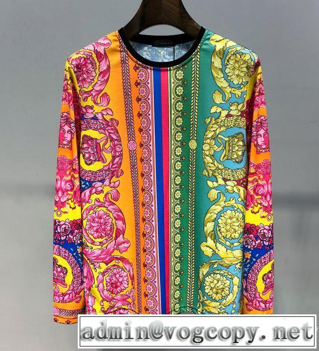 今季流行りの人気新作 【2019春夏】最新コレクション ヴェルサーチ VERSACE 長袖Tシャツ
