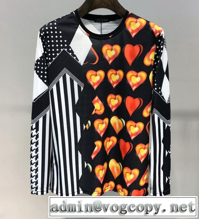 人気ストリートブランド新品 ヴェルサーチ VERSACE 長袖Tシャツ 2019年春夏シーズンの人気