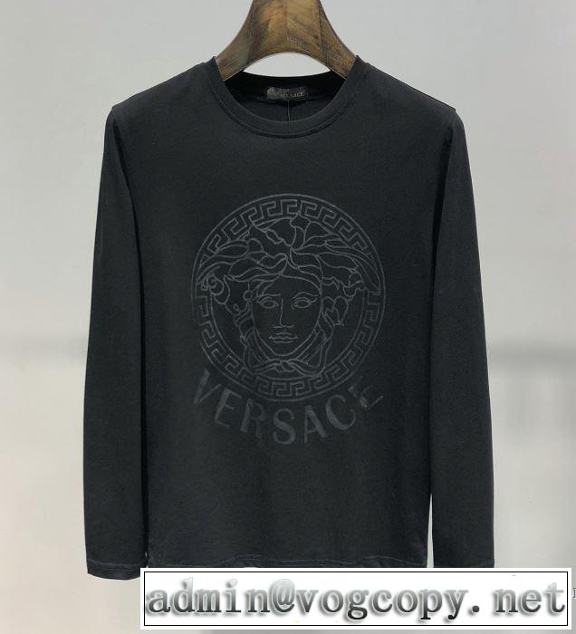 ヴェルサーチ VERSACE 長袖Tシャツ 2色可選 【2019春夏】最新コレクション お洒落トレンド人気