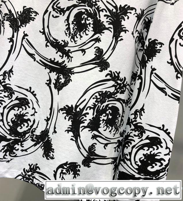 大人カジュアル夏ファッション2019 ヴェルサーチ VERSACE 長袖Tシャツ 2色可選 暑い季節も大活躍