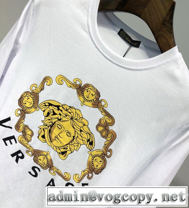 ヴェルサーチ VERSACE 長袖Tシャツ 2色可選 春夏シンプルファッションでOK！2019春夏は人気定番