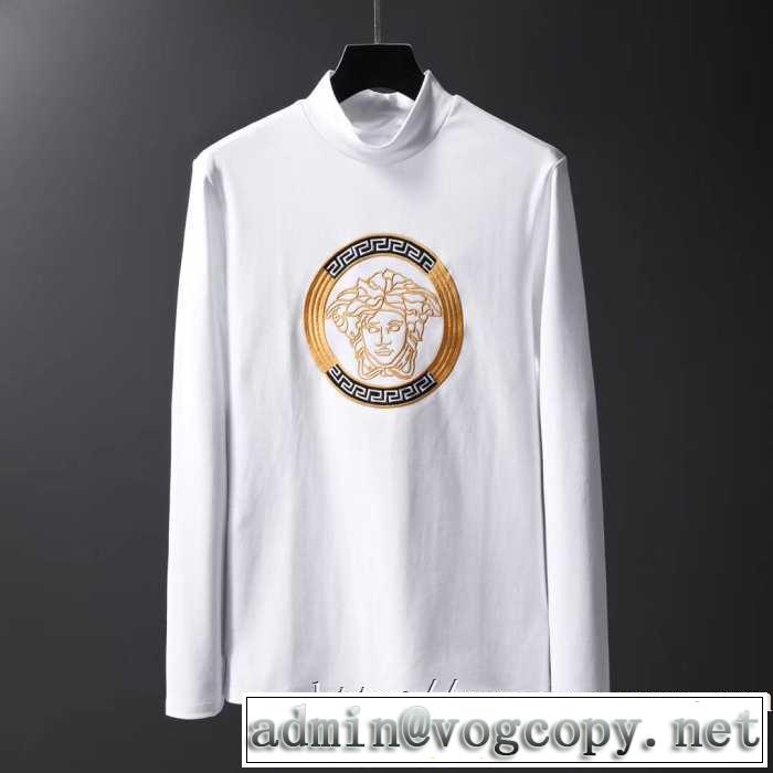 ヴェルサーチ VERSACE 長袖Tシャツ 2色可選 トレンド入り確実最新コレクション 2020秋冬流行ファション
