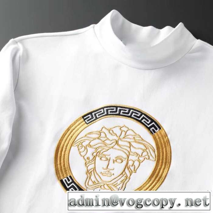 ヴェルサーチ VERSACE 長袖Tシャツ 2色可選 トレンド入り確実最新コレクション 2020秋冬流行ファション