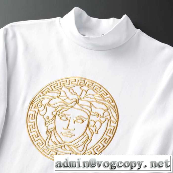 2019秋冬最重要アイテム ヴェルサーチ VERSACE 長袖Tシャツ 2色可選 おしゃれでおすすめ今季トレンド